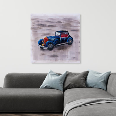Toy Car Vintage Canvas | Unique Man Cave Home Decor