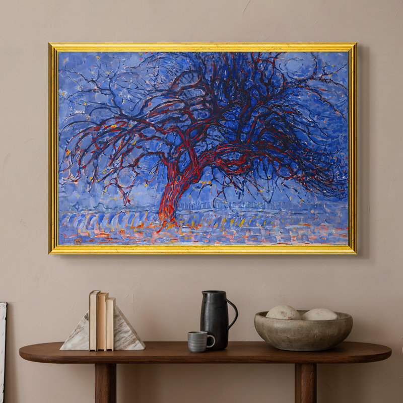 L'arbre rouge, 1909 - Piet Mondrian - Toile encadrée sur mesure, 16 po x 22 po, Toile avec cadre