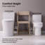 Toilette une pièce Arlo, fauteuil brut 10 po, hauteur de chaise ADA 17,3 po, chasse double 1,1 / 1,6 GPF, conception allongée et peu encombrante.-100254819