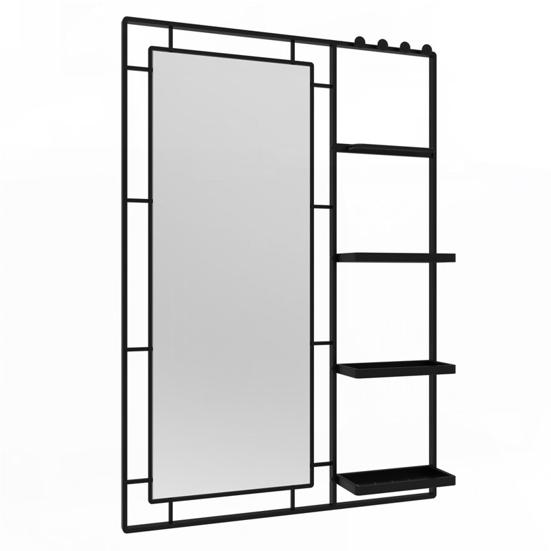 Armoire à pharmacie murale avec miroir, Argent, 16 po x 24 po