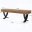 Banc d'entrée élégant avec style industriel