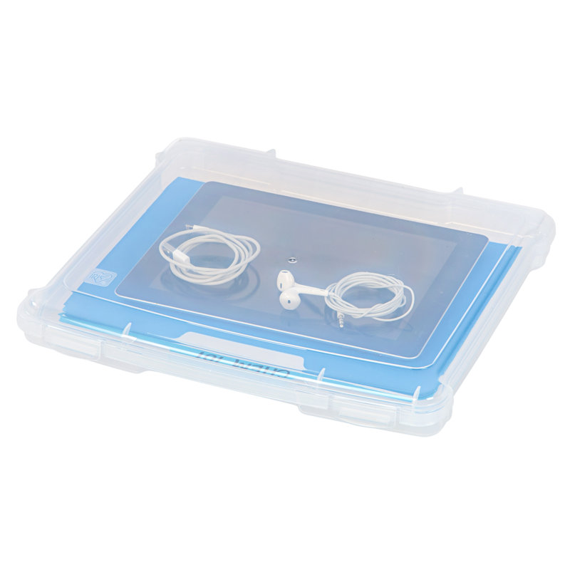 Clear Slim Stackable Lidded Project Case