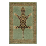 Distressed Homage Wool Animal Print Area Rug