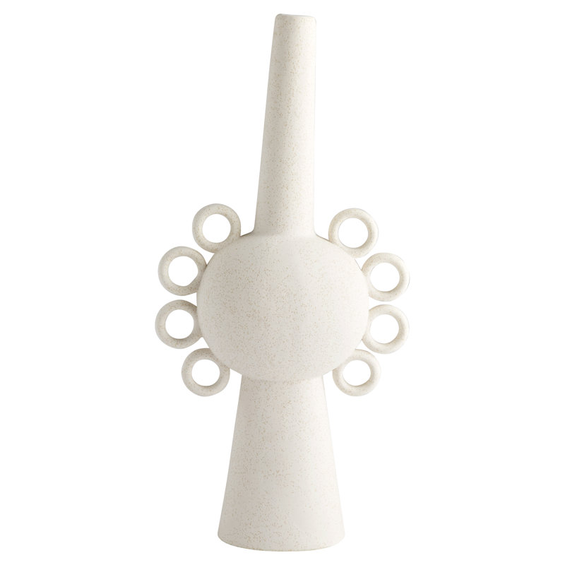 Ringlets Ceramic Jar, 22.5" H x10.75" W x5" D