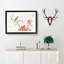 Bunting Bird & Orange Flowers by Numata Kashu - Picture Frame Art Print-55681238-55681239