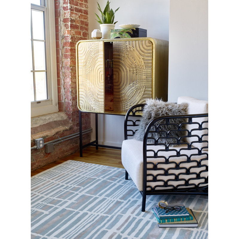 Abstract Area Rug, Rectangle 3'11" x 5'11"