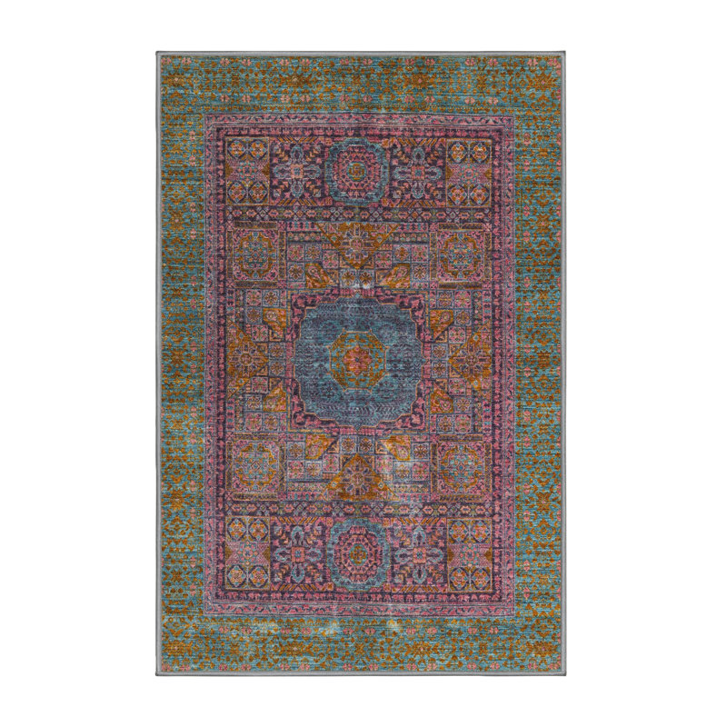 Oriental Indoor Rug, Rectangle 6' x 9'