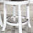 Palmer Lake Bar Stool With 360-Degree Swivel, White Finish, Charcoal Fabric Seat, Durable And Stylish For Modern Kitchens-100763524-100763527