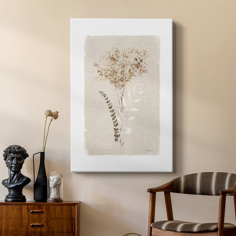 Feuillage séché II - galerie Cavas sur mesure, H 18 po x l 12 po