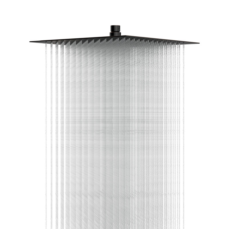 12 Inch Stainless Steel Shower Head, Square, Oil Rubbed Bronze