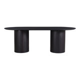 Oval Solid Wood Dining Table