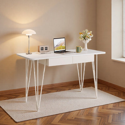 French-style Durable Rock Slab Computer Desk
