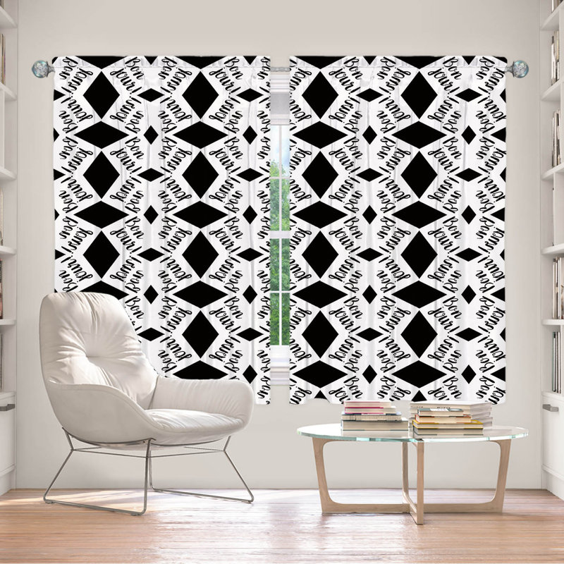 Paire de rideaux obscurcissant en polyester Halli, L 40 po x L 52 po