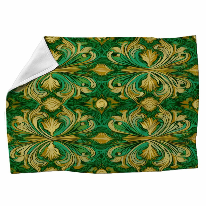 Machine Printed Throw Blanket, 51'' W x 60'' L