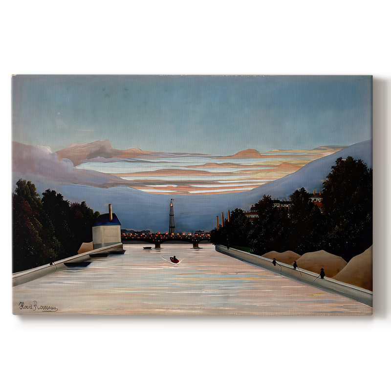 The Eiffel Tower (La Tour Eiffel)-Henri Rousseau-Gallery Wrapped Canvas-c. 1898, 18 x 27