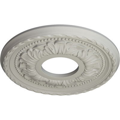 Médaillon de plafond Endurathane Palmetto, DE 11 3/8 po x P 3 5/8 po x P 7/8 po (convient aux auvents jusqu'à 4 1/2 po)
