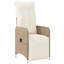 Ensemble bistro 9 pièces avec coussins en rotin beige-903745992