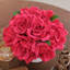 Arrangement de roses en soie en pot