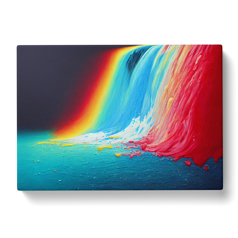 Dripping Waterfall Vol.5 - Wrapped Canvas Painting, 35cm H x 50cm W x 3cm D