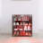 4 Layers Black Shoe Cabinet With Glass Door And Glass Layer Shoes Display Cabinet With LED Light Bluetooth Control