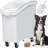 Balconera 27 Gallon Ingredient Bin Commercial Food Container Large Flour Storage Container Bin With 360° Wheels