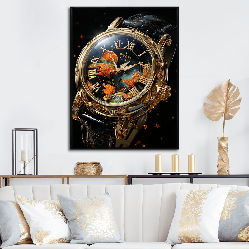 Impression sur toile Fashion, H 20 po x l 12 po x P 1 po, Cadre flottant noir