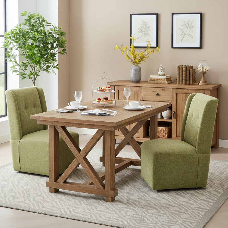 Chaises de salle à manger à roulettes, chaises de salle à manger à roulettes modernes sans accoudoirs rembourrées pour chambre à coucher, salon, salle à manger
