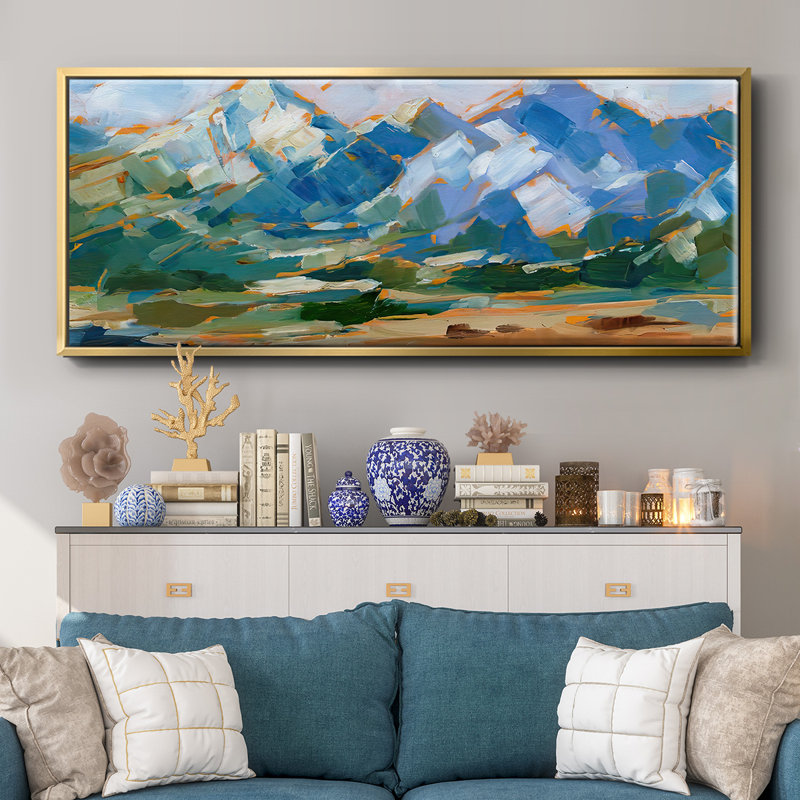 Blue Mountain Peaks II - toile encadrée, H 12 po x l 30 po