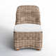 Dalva Polyethylene (PE) Wicker Wicker Outdoor Dining Side Chair with Cushion