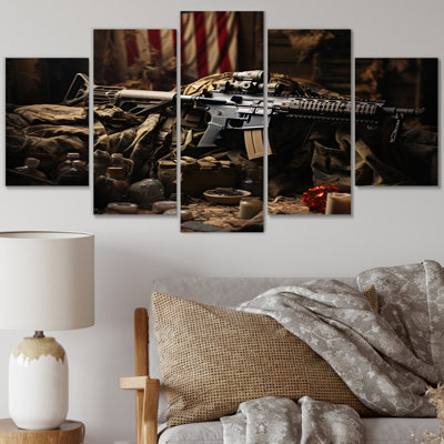 Patriotic Visions - Army Canvas Print - 5 Panels