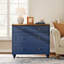 Table de bout pour chambre à coucher avec 3 tiroirs, organisateur de rangement de garde-robe moderne en bois de style Mid-Century-672415588-680957496