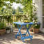 Table d'extérieur pliante carrée pour patio en bois massif