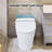 Smart Toilet Bidet Combo With Self-Cleaning Nozzle,Upmarket Compact Dual Flush Toilet 1/1.28 GPF,Tank Less Toilet With Foot Sensor Flush,White Night Light,Knob Control,Power Outage Flushing,Soft Close