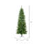Salem Pencil Green Pine Artificial Christmas Tree with Stand-893799860-899865801