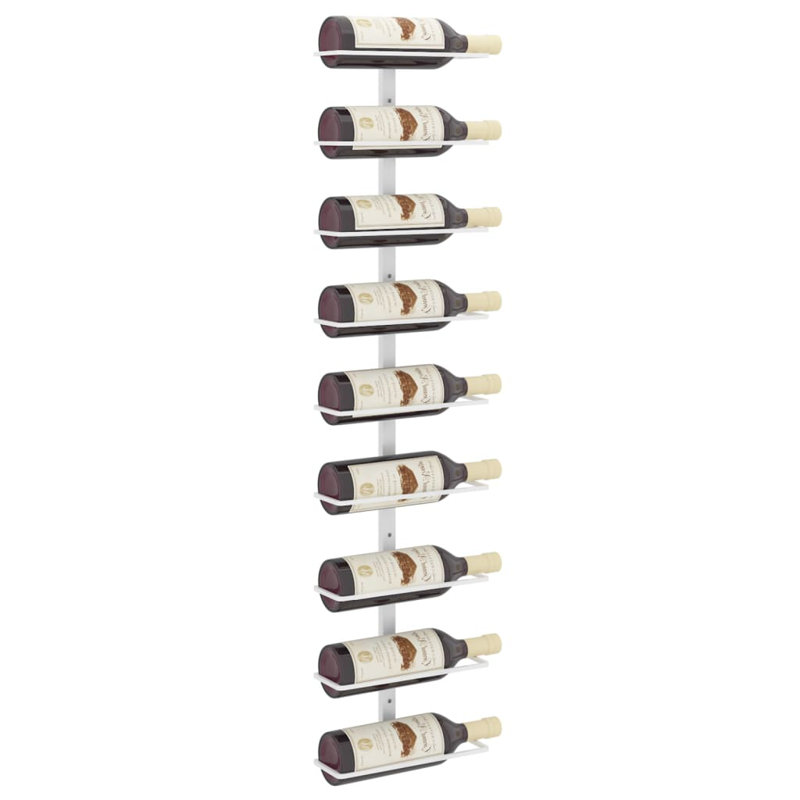 Support à vin Alixis, Blanc, H 38,6 po x l 9,4 po x P 3,7 po