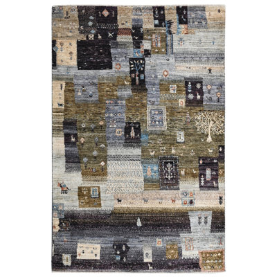 Aryana Wool Patchwork Area Rug