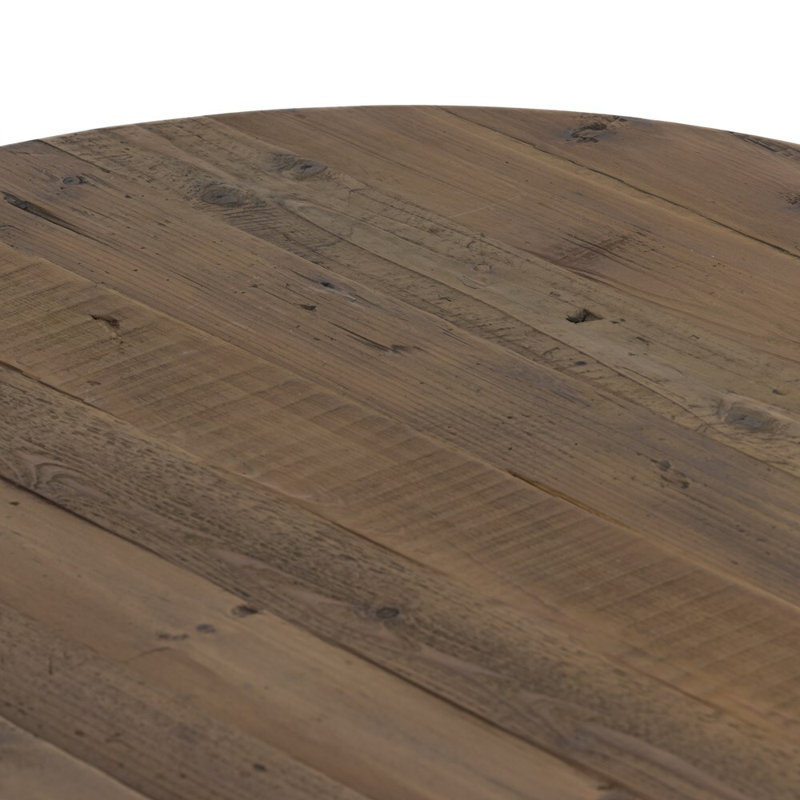 Alfie Dining Table 87"-Black Pine, 30" H x 87" L x 35.5" W, Honey Pine