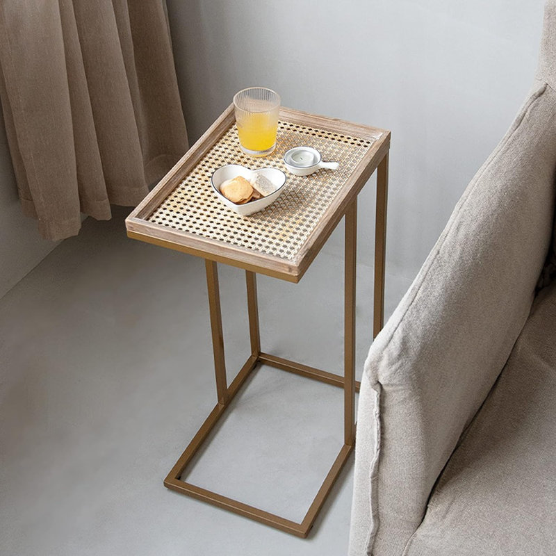 Jezzel Tray Top C Table End Table, Gold