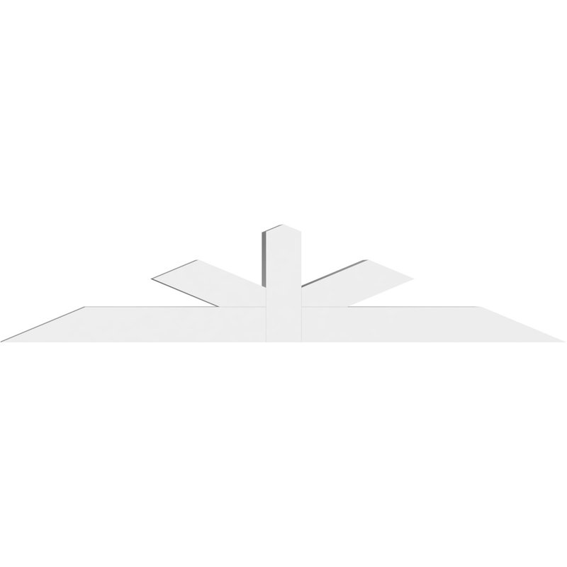 Support à pignon Saratoga, H 20 po x l 96 po (pas 5/12), P 6 po x F 6 po, PVC