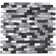 Slender Random Sized Metal Brick Joint Mosaic Wall Tile