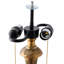 Lampe sur pied rétro en laiton brossé