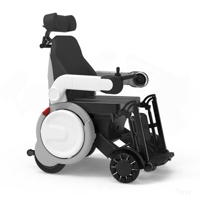 One-Touch Folding Electric Wheelchair For Adults, 15 Miles Long Range Foldable Power Wheelchair With Zero Gravity, Rehabilitation Training