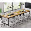 Solid Wood Rectangle Conference Table with 1 Chairs-1081274541-1081274543-1081274537