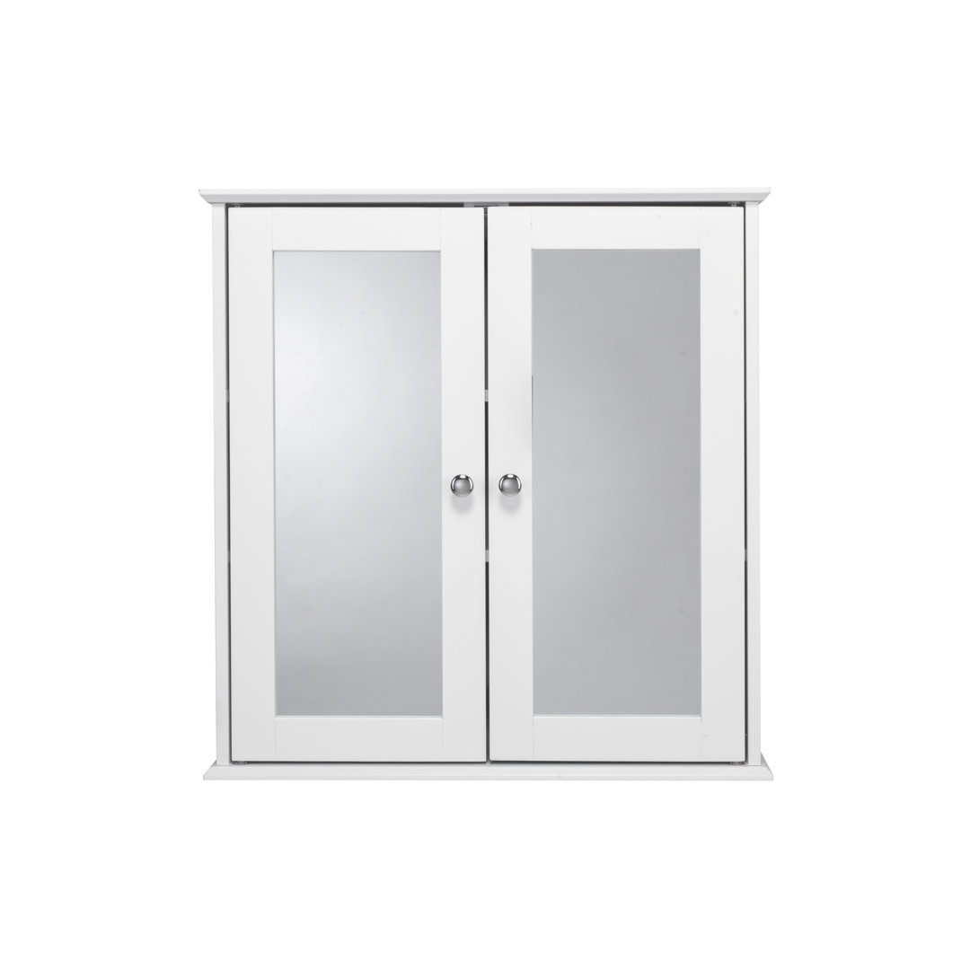 Ashby 560mm W 580mm H Surface Framed Medicine Cabinet Mirror 2 Fixed