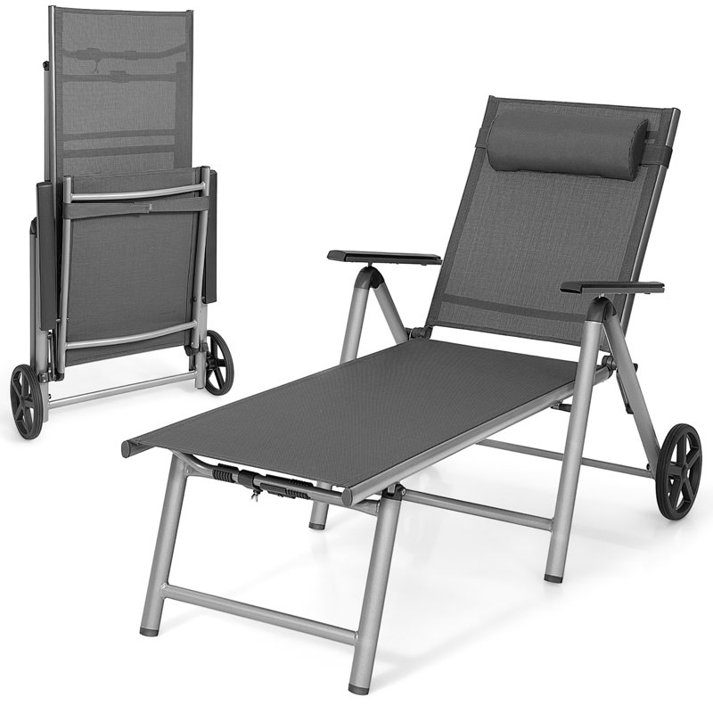 Chaise longue inclinable de 57,5 po Caister