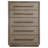 Taupe Oak 5-Drawer Bedroom Chest