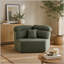 Fauteuil lounge moderne monoplace de 135 cm avec coussin enveloppant