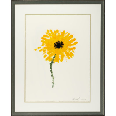 Stipple Flower Print by Robert Robinson