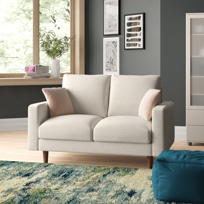 Craigmont Upholstered Sofa, Beige, 33.1" H x 50.4" W x 31.7" D