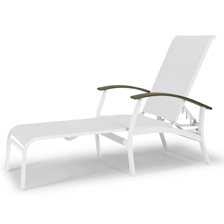 Askar Outdoor Rust-Resistant Metal Chaise Lounge